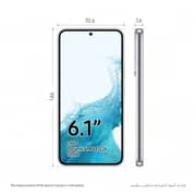 Samsung Galaxy S22 5G 256GB Phantom White Smartphone