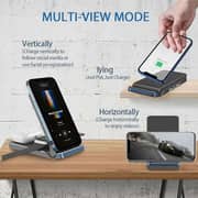 Max & Max 3 in 1 Wireless Charging Stand Black