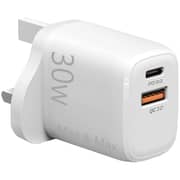 Max & Max Dual Port Fast Wall Charger White