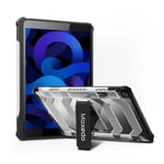 Moxedo Rugged Shockproof Protective Case Cover Hard Pc Drop Protection With Kickstand Pen Holder Compatible For Ipad 10.2 Inches 2021/2020/2019 Black