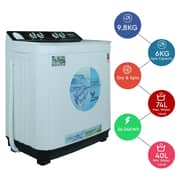 Nobel Twin Tub Semi Auto Washer 9.8 Kg