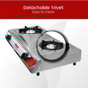 Nobel Gas Stove Stainless Steel Honeycomb Auto Ignition Double Burner