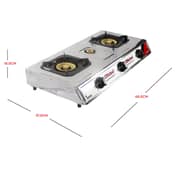 Nobel Gas Stove Stainless Steel Brass Auto Ignition Tripple Burner Ngt3007