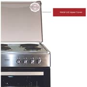 Nobel Electric Cooker Inox 60x55 cm 4 Hot Plate Electric Oven Turkey - NGC6400