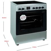 Nobel 4 Zone Ceramic Cooker NGC60VTC