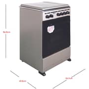 Nobel Electric Cooker Silver 50x50 cm Hotplate Electric Oven Lid Stainless Steel Top - NGC5400S