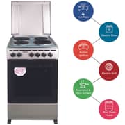 Nobel Electric Cooker Silver 50x50 cm Hotplate Electric Oven Lid Stainless Steel Top - NGC5400S