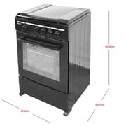 Nobel 4 Burner Gas Cooker NGC5000BK