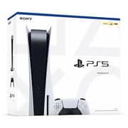 Sony PlayStation 5 Disc Console White - Middle East Version + PS5 CFIZCT1W DualSense Wireless Controller + PS5 Uncharted Legacy of Thieves Collection Game + PS5 Ratchet & Clank Rift Apart Game