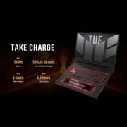 ASUS TUF A15 (2022) Gaming Laptop - AMD Ryzen 7-6800H / 15.6inch FHD / 16GB RAM / 512GB SSD / 4GB NVIDIA GeForce RTX 3050 Graphics / Windows 11 Home / English & Arabic Keyboard / Grey / Middle East Version - [FA507RC-HN019W]
