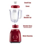 Sonashi 2 In 1 Blender With Unbreakable Jar (maroon)