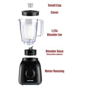 Sonashi 2 In 1 Blender With Unbreakable Jar (black)