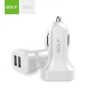 Golf Dual USB Car Charger White - GF-C11