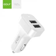 Golf Dual USB Car Charger White - GF-C11