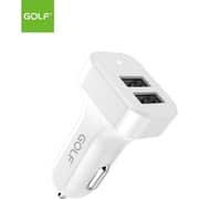 Golf Dual USB Car Charger White - GF-C11