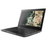 Lenovo 100e Chromebook 2nd Gen 81MA002EEL Laptop - Core Celeron 1.10GHz 4GB 32GB Shared ChromOS 11.6inch HD Black English/Arabic Keyboard