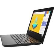 Lenovo 100e Chromebook 2nd Gen 81MA002EEL Laptop - Core Celeron 1.10GHz 4GB 32GB Shared ChromOS 11.6inch HD Black English/Arabic Keyboard