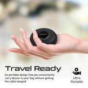 Promate Magnetic Charging Cable, 3-in-1 Retractable Usb-c™ Charging Cable With 60w Usb-c™ Power Delivery, 18w Micro-usb, 20w Lightning Power Delivery And Sync Charge Cord For Iphone 13, Quiver Black
