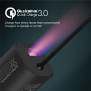 Promate Usb-c Charger, Premium 33w Power Delivery Wall Adapter With 22.5w Quick Charge 3.0 Port, In-built 1.5m Type-c Cable And Adaptive Safe Charging For Samsung Galaxy S22, Ipad Air, Powerport-pdqc3 Uk Black