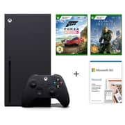 Microsoft Xbox Series X Gaming Console 1TB Black + Forza Horizon 5 + Halo Infinite + MS Office 365 Personal