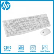 Hp White Wireless Keyboard & Mouse Combo English Cs10