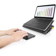 وسادة تبريد من تارجوس مع موزع 4 منافذ USB 2.0 لأجهزة اللابتوب مقاس 17 بوصة ، أسود