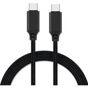 Maxguard Veloce-Series Nylon Braided USB-C To USB-C Cable 1m Black