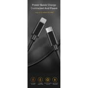 Maxguard Veloce-Series Nylon Braided USB-C To Lightning Cable 1m Black