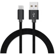 Maxguard Veloce-Series Nylon Braided USB-C Cable 1m Black