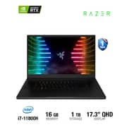 Razer Blade 17 (2021) Gaming Laptop - 11th Gen / Intel Core i7-11800H / 17.3inch QHD / 16GB RAM / 1TB SSD / 6GB NVIDIA GeForce RTX 3060 Graphics / Windows 10 / English Keyboard / Black / International Version - [RZ09-0406AEA3-R341]