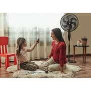 Tefal Anti-mosquito Repellent Stand Fan With Remote Control, 16 Inch, Black - VG4135EE