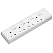 Philips SPN2942WC/56 4-Way Switch UK Plug Extension Socket
