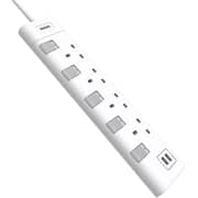 Philips SPN2944WA/56 4-Way Switch UK Plug Extension Socket