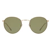 Lacoste L202s 757 Round Green Full Rim Sunglasses For Unisex (green Lens)