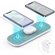 Choetech 3-in-1 Wireless Charging Pad White