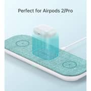 Choetech 3-in-1 Wireless Charging Pad White