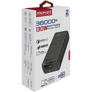 Promate Power Bank 38000mAh Black PowerMine-130W