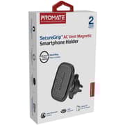 Promate SecureGrip AC Vent Magnetic Smartphone Holder Black