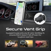 Promate SecureGrip AC Vent Magnetic Smartphone Holder Black