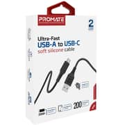 Promate USB-A To USB-C Cable 2m Black