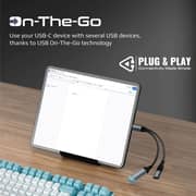 Promate USB-C OTG Media Adapter 16cm Black