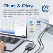 Promate USB-C To Dual HDMI Adapter Grey