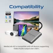 Promate USB-C To Dual HDMI Adapter Grey