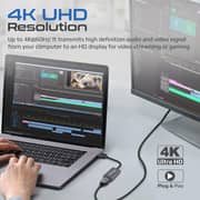 Promate DisplayPort To HDMI Adapter Grey