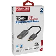 Promate DisplayPort To HDMI Adapter Grey