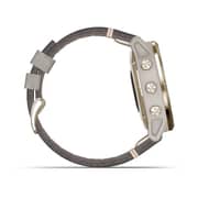 Garmin Fenix 6s Pro Solar Edition Light Gold With Shale Gray Suede Band 42mm Smartwatch