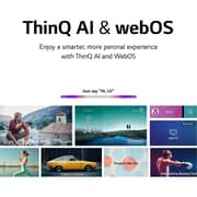 LG QNED TV 65 Inch QNED80 Series Cinema Screen Design 4K Active HDR with Magic remote HDR WebOS ThinQ AI 65QNED806QA (2022 Model)