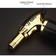 Al Saqer-torch Lighter, Windproof Torch Refillable Butane Gas Lighter,bakhoor Lighter,charcoal Lighter Or Outdoor Camping Hiking Bbq Baking Welding And Candle Tool