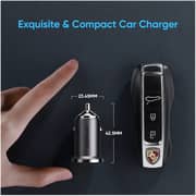 Protect Fast Charging Dual Port Car Charger Black