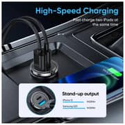 Protect Fast Charging Dual Port Car Charger Black